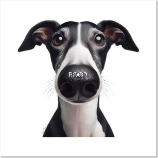 Greyhound Dog Boop Posters and Art